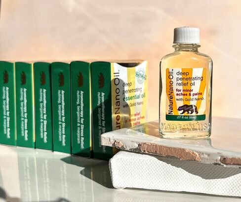 زيت NatureNano™ الأساسي للاختراق العميق، 0.27 أونصة سائلة، 6 عبوات | نانو الذهب، تخفيف الآلام الطفيفة in Kuwait