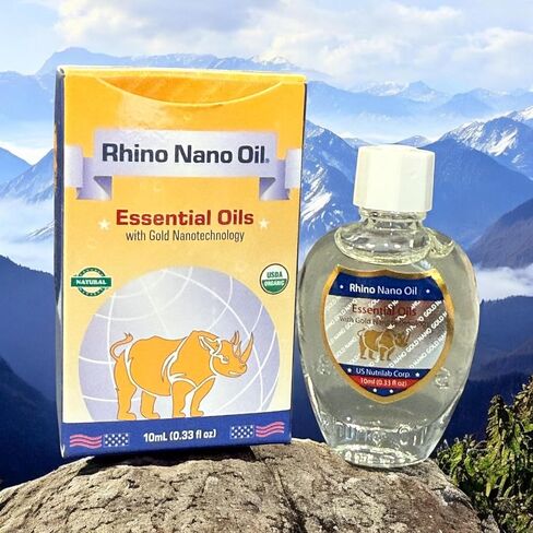 Rhino Nano Oil Aromatherapy Blend – Dau Te Giac Cong Nghe Nano – Stress Relief & Relaxation Aroma – 12 Bottles per Order – Made in USA in Kuwait