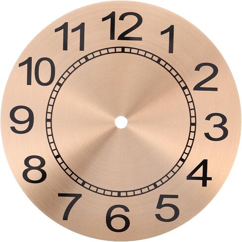 Clock Face Replacement: 7 Inch Round Aluminium Dial with Arabic Numerals - Wall Clock Face for DIY Crafts - Make Your Own Home Decor Projects in Saudi Arabia