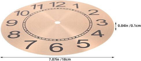 Clock Face Replacement: 7 Inch Round Aluminium Dial with Arabic Numerals - Wall Clock Face for DIY Crafts - Make Your Own Home Decor Projects in Saudi Arabia