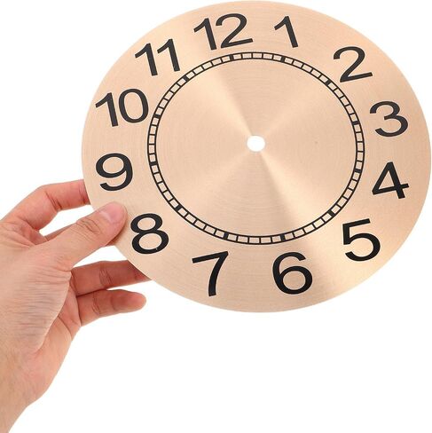 Clock Face Replacement: 7 Inch Round Aluminium Dial with Arabic Numerals - Wall Clock Face for DIY Crafts - Make Your Own Home Decor Projects in Saudi Arabia