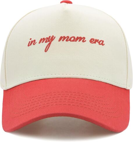 in My Mom Era Hat, Mom Hat for Women Adjustable Embroidered Baseball Cap, Mother's Day Birthday Gifts for Mama from Daughter Son in Kuwait