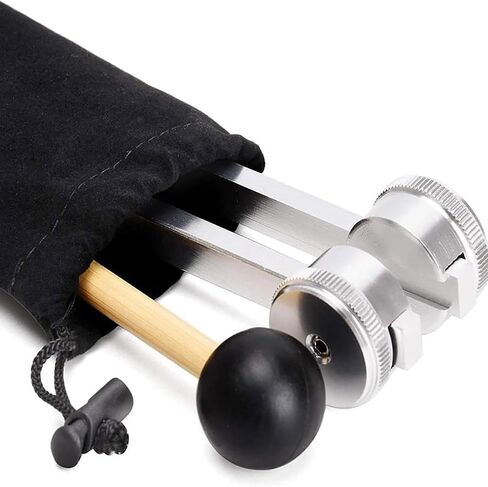 the 128hz Therapy Instrument, Tuning Forks for Healing, Metal Sound Vibration Tool for Relaxation, Includes Mallet, Storage Pouch in Kuwait