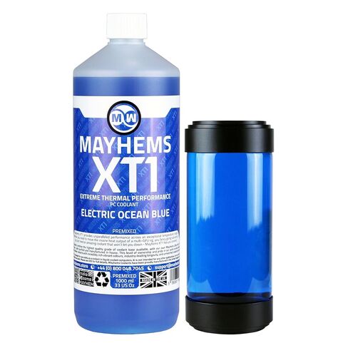 Mayhems - PC Coolant - XT-1 Premix - Thermal Performance Series, UV Fluorescent, 1 Litre, Laser Yellow Green in Kuwait