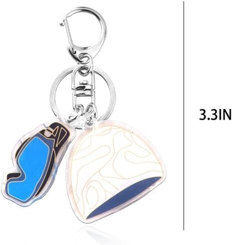 Swimming Cap Goggles Keychain for Backpack Acrylic Keychain Clip Swimming Bag Accessories Pool Gifts for Swimmer Swim Lovers Coach Stuff Souvenirs Swim Team Key Chain Gift Ideas in Kuwait