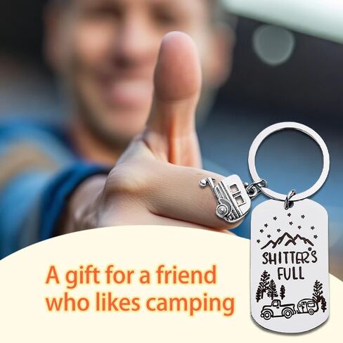 Funny Shitter's Full Keychain Gift for Women Men Best Gifts for New RV Motorhome Owners RV Camper Accessories for Women Men Friends Birthday Christmas Gifts for Wife Husband Movie Lovers Key Chain in Saudi Arabia