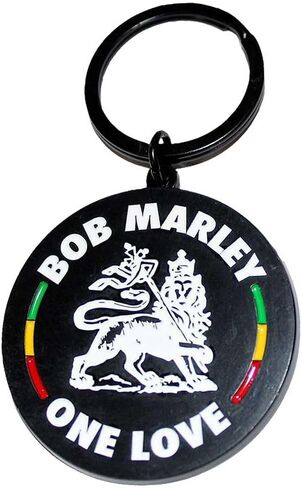منتجات Rock Off المرخصة رسميًا سلسلة مفاتيح معدنية Bob Marley Lion in Kuwait