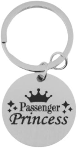 Passenger Princess Keychain, Funny Keychain for Girlfriend Women, Passenger Princess Car Accessories, Gifts for Wife Birthday Gift Ideas, Stuff for GF Gifts for Her, Passanger Key Chain, Christmas in Saudi Arabia