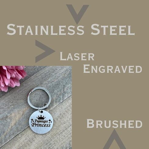 Passenger Princess Keychain, Funny Keychain for Girlfriend Women, Passenger Princess Car Accessories, Gifts for Wife Birthday Gift Ideas, Stuff for GF Gifts for Her, Passanger Key Chain, Christmas in Saudi Arabia