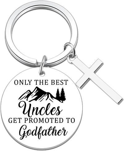Godfather Proposal Gifts Godfather Gift For Men from Godchild God Father's Gifts for Baptism Gift Ideas Promoted To Uncle Baby Announcement God Father Keychain for Men in Kuwait