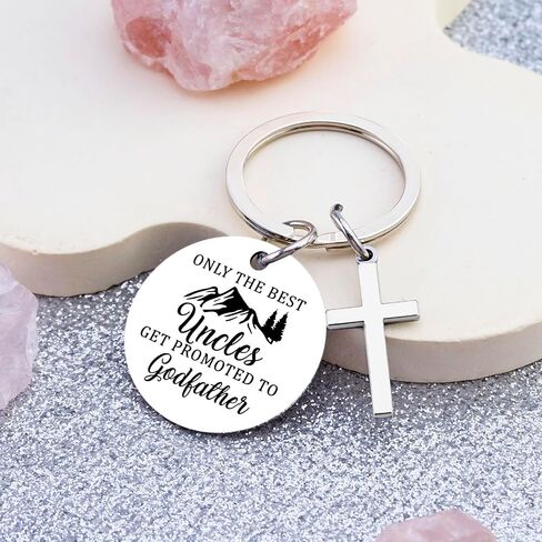 Godfather Proposal Gifts Godfather Gift For Men from Godchild God Father's Gifts for Baptism Gift Ideas Promoted To Uncle Baby Announcement God Father Keychain for Men in Kuwait