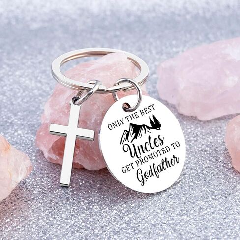 Godfather Proposal Gifts Godfather Gift For Men from Godchild God Father's Gifts for Baptism Gift Ideas Promoted To Uncle Baby Announcement God Father Keychain for Men in Kuwait