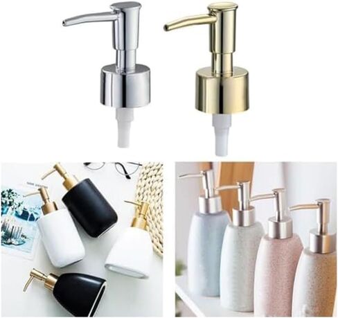 Soap Dispenser Lids,soap Dispenser Pump, Soap Dispenser Pump Replacement, Soap and Lotion Dispenser Replacement Pump Head Hand Soap Dispenser Top for Lotion Bottle(Brushed Gold) in Saudi Arabia