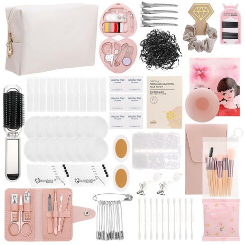 Wedding Emergency Kit for Women Bride, 60+ Wedding Day Essentials with Makeup Bag, Women’s Emergency Bride Kit in Saudi Arabia