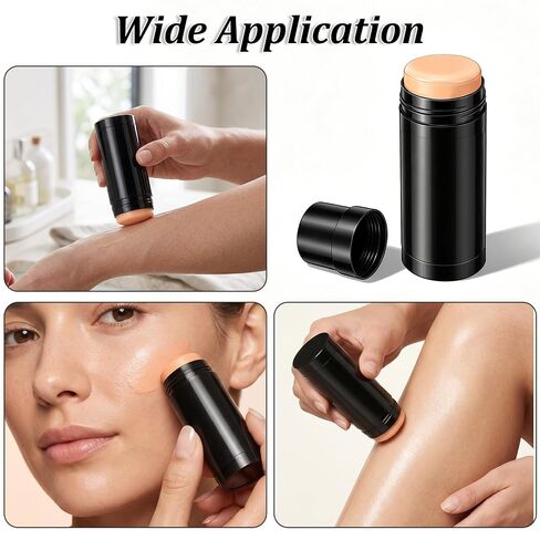 32 Pcs Black Plastic Deodorant Containers,2 oz/60ml Empty Round Twist-Up Solid Stick Tube Container for Homemade Deodorant,Shaving Soap Stick,Heel Lip Balm,Solid Lotion Bars-Top Filling in Saudi Arabia