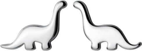 Dinosaur Stud Earrings, S925 Sterling Silver Minimalist Animal Design, Cute & Dainty Studs for Women, Hypoallergenic Gift for Sensitive Ears in Saudi Arabia