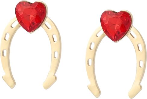 Betsey Johnson Jewelry Women's Horseshoe Stud Earrings in Saudi Arabia
