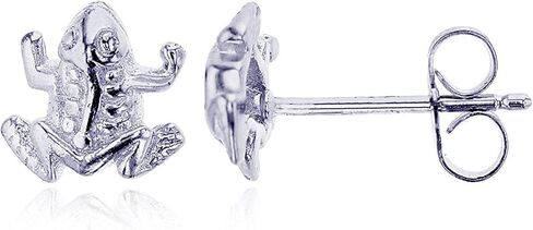 Solid 925 Sterling Silver Polished Starfish Stud Earrings for Women | 7mm Gold Plated Hypoallergenic Studs in Kuwait