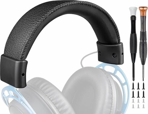 SOULWIT Headband Cover for HyperX Cloud Alpha/Alpha S/1/2/Core Headset, Replacement Headstrap for Cloud I/II/Cloud II Core, CloudX (Do Not Fit Cloud 3/Cloud Mix) Gaming Headset - Black (Red Line) in Saudi Arabia