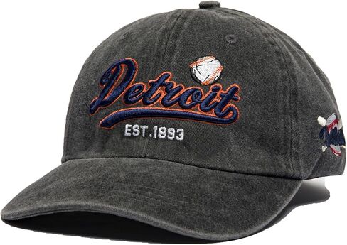 Baseball Cap Dad Hat Vintage Embroidered City Fans Hat Cap for Men Women Adjustable in Saudi Arabia