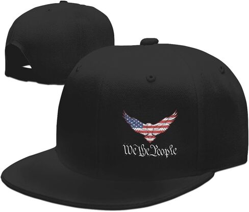 American Flag Outdoor Snapback Trucker Dad Hat for Men Women, Sports Adjustable Flat Bill Brim Baseball Cap in Kuwait