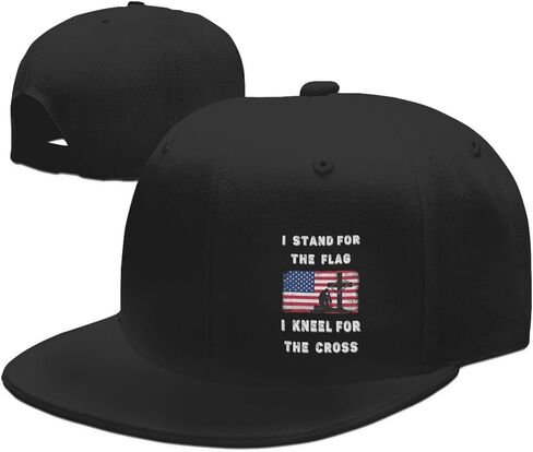 American Flag Outdoor Snapback Trucker Dad Hat for Men Women, Sports Adjustable Flat Bill Brim Baseball Cap in Kuwait