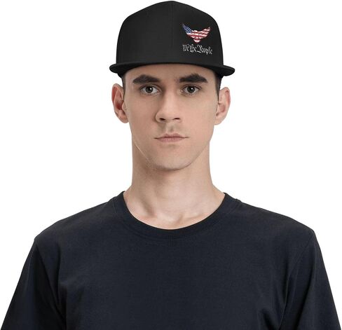 American Flag Outdoor Snapback Trucker Dad Hat for Men Women, Sports Adjustable Flat Bill Brim Baseball Cap in Kuwait