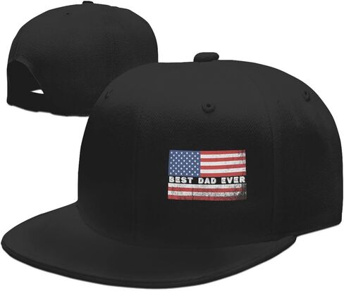 American Flag Outdoor Snapback Trucker Dad Hat for Men Women, Sports Adjustable Flat Bill Brim Baseball Cap in Kuwait