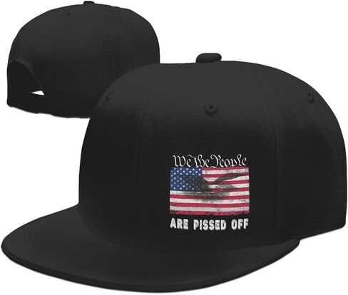 American Flag Outdoor Snapback Trucker Dad Hat for Men Women, Sports Adjustable Flat Bill Brim Baseball Cap in Kuwait