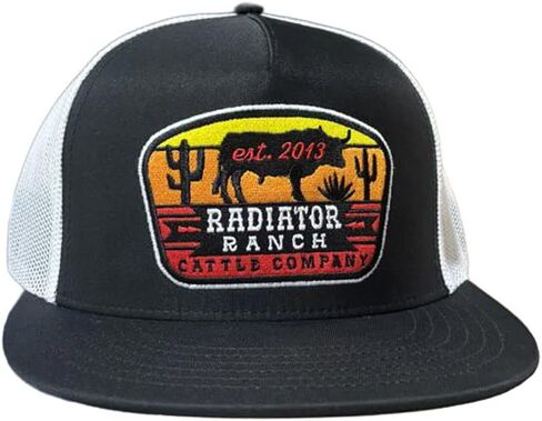 Rodeo Time Dale Brisby Sunset Bull Adjustable Snapback Hat Black/White in Saudi Arabia