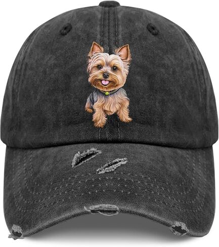 هدايا Nuanua Yorkie لمحبي الكلاب قبعة قطنية للسيدات in Kuwait