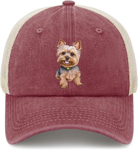 هدايا Nuanua Yorkie لمحبي الكلاب قبعة قطنية للسيدات in Kuwait