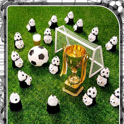Weysat 36 Pcs Mini Soccer Gnomes Team Gifts Party Decorations Tiny Resin Soccer Figurines Statue for Sports Lover Players Fans Gifts, Goodie Bags Favors, Cake Toppers, DIY Crafts in Kuwait