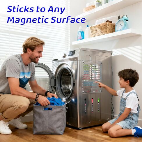 Acrylic Magnetic Chore Chart for Kids Multiple Kids, Clear Chore Board for Fridge Refrigerator, Behavior Reward Responsibility Chart, 2 Dry Erase Chores Chart for Kid with 6 Markers & Anti-Scratch Pad in Kuwait