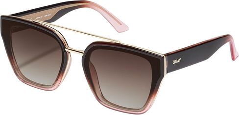 QUAY - Women's Sunglasses, Oversized Square with UV Protection (Sweet Talker, CHPY/Brown) in Saudi Arabia
