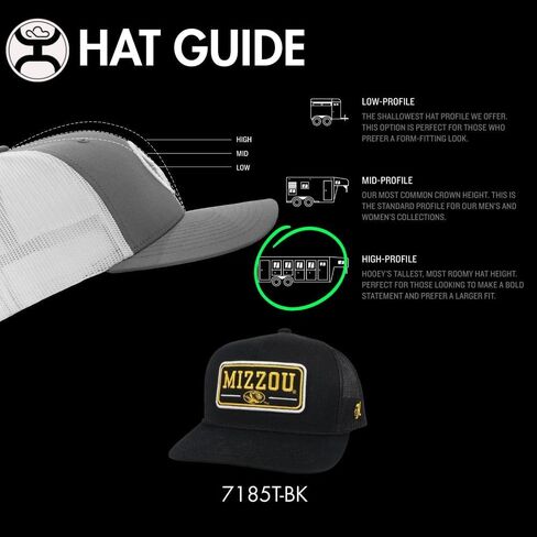 HOOEY Men's University of Missouri Officially Licensed Collegiate Adjustable Snapback Hat in Kuwait