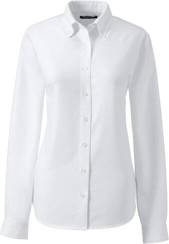 Lands' End Uniform Girls Long Sleeve Oxford White Womens Regular 14 in Kuwait