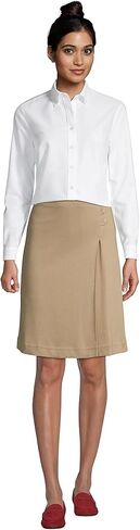 Lands' End Uniform Girls Long Sleeve Oxford White Womens Regular 14 in Kuwait