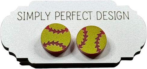 Simply Perfect Design Hypoallergenic Sports studs for Women Girls Basketball Softball Soccer Baseball Earrings Lightweight Athletic Jewelry Nickel Free Stainless Steel Cute Sports Gifts for Players Coaches Moms in Kuwait