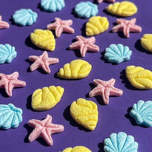 3 Pairs Clay Seashell Earrings Stud Set - Blue Shell, Pink Starfish, Yellow Conch - Summer Beach Jewelry, Boho Coastal Earrings for Women, Cute Dainty Gift in Saudi Arabia