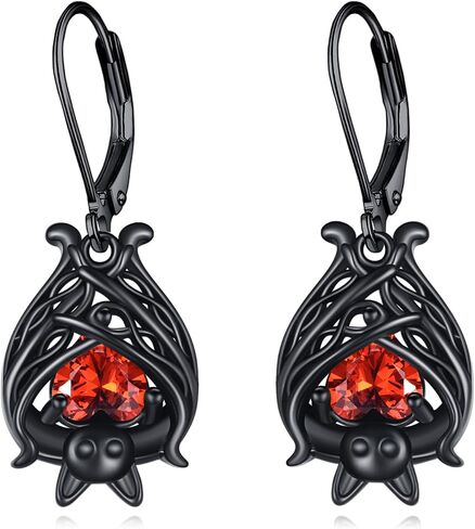 Goth Earrings for Women 925 Sterling Silver Ghost/Bat/Skull/Spider Earrings Halloween Gothic Jewelry Gifts in Kuwait