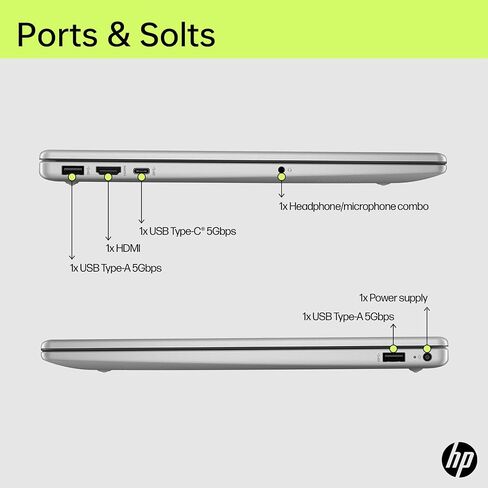 HP Essential 17.3" FHD Business Laptop, AMD Ryzen 7 7730U, AMD Radeon Graphics, 64GB RAM, 1TB PCIe SSD, Numeric Keypad, Backlit KB, Webcam, Wi-Fi 6, HDMI, Windows 11 Pro, Silver in Saudi Arabia