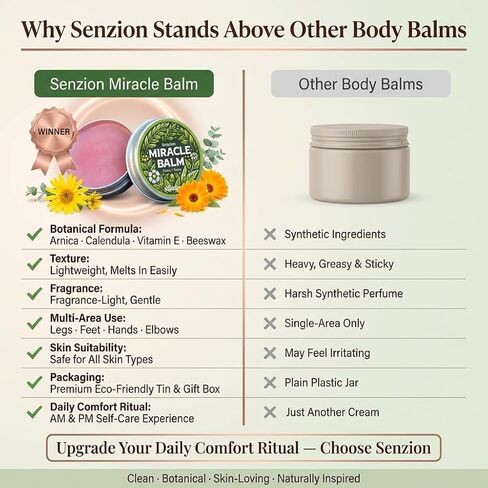 Senzion Official Balm, 2 Pack Natural Ingredients, Senzion Balm for Legs, Arms, Back in Kuwait