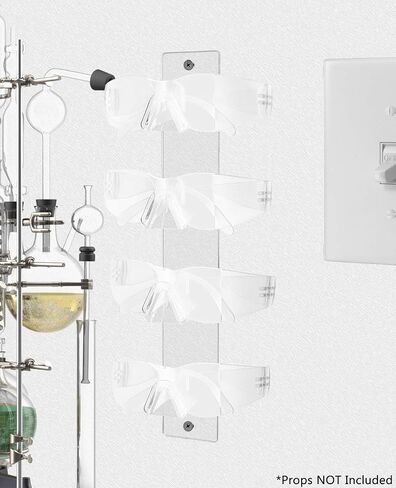 4 Tier Eyeglass Display Rack with Hardware Sunglasses Display Wall Mount Clear Acrylic Retail Stores Holder by Marketing Holders in Kuwait