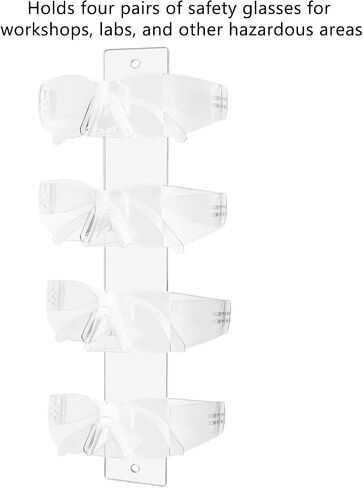 4 Tier Eyeglass Display Rack with Hardware Sunglasses Display Wall Mount Clear Acrylic Retail Stores Holder by Marketing Holders in Kuwait