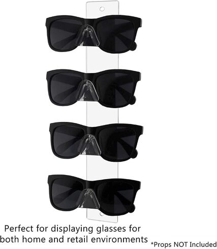 4 Tier Eyeglass Display Rack with Hardware Sunglasses Display Wall Mount Clear Acrylic Retail Stores Holder by Marketing Holders in Kuwait