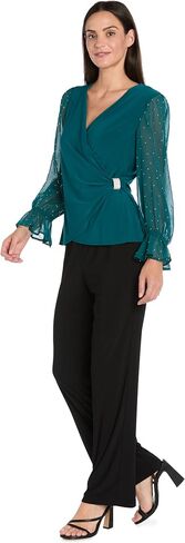 R&M Richards Women's Signature Sparkle Formal Top in Kuwait