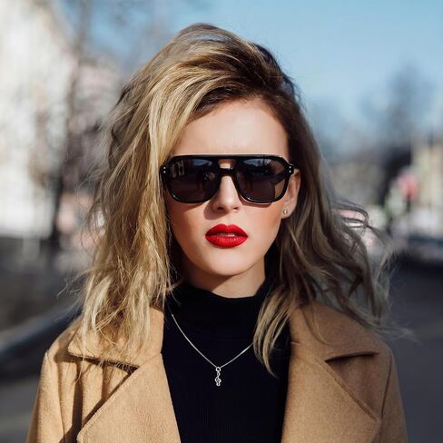 JATEBI 3 Pcs Retro Thick Aviator Sunglasses for Women Men Polarized Trendy Bold Square Sun Glasses 70s Classic Vintage Oversized Sunglasses in Saudi Arabia