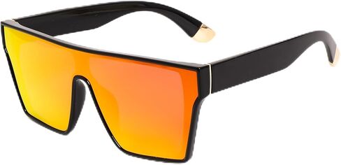 Oversized Polarized Sunglasses for Men Sunglasses Large Flat Top Chic Big Square Shades Sun Glasses in Saudi Arabia