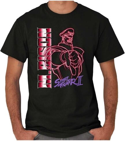 تي شيرت Street Fighter II Neon Video Game ذو رسومات جرافيكية للرجال والنساء in Kuwait